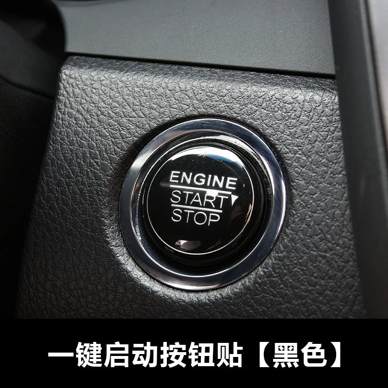 Automotive Interior Stickers New Aluminium Alloy Engine Button Cover Ring Trim for Toyota Camry 2018 Car Styling Accessories