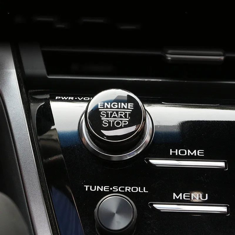 Automotive Interior Stickers New Aluminium Alloy Engine Button Cover Ring Trim for Toyota Camry 2018 Car Styling Accessories