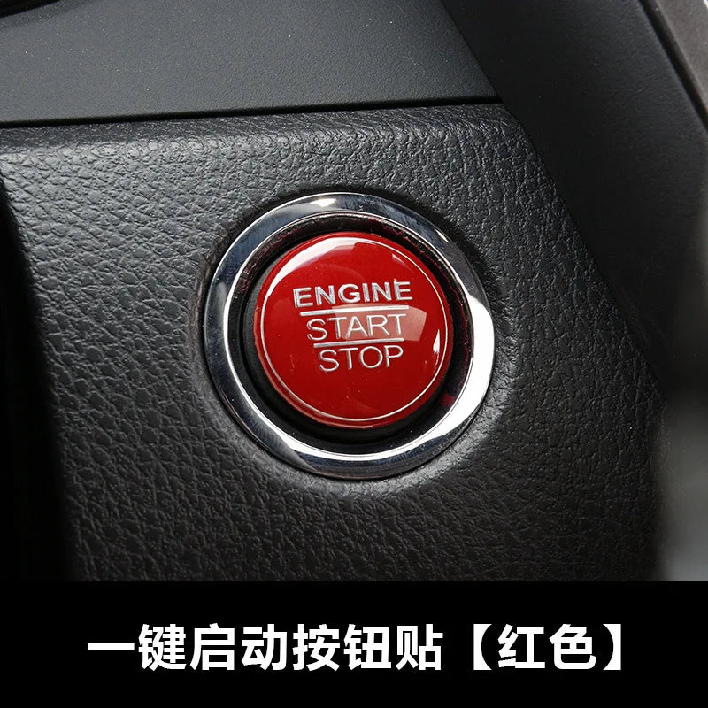 Automotive Interior Stickers New Aluminium Alloy Engine Button Cover Ring Trim for Toyota Camry 2018 Car Styling Accessories