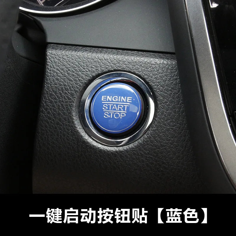 Automotive Interior Stickers New Aluminium Alloy Engine Button Cover Ring Trim for Toyota Camry 2018 Car Styling Accessories