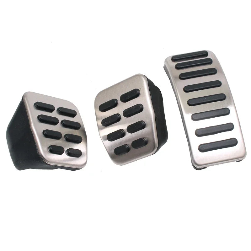 FOR Volkswagen Polo VW Golf 4 Bora Beetle RSi GTI R32 Audi A3 SEAT Car Pedal Stainless Steel Pad Foot Rest Car Styling