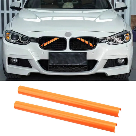 BMW Front Grille Bar V Brace Wrap For BMW 1/2/3/4/5/6 Series X1X2X3X4X5 GT3/5 Garnishing Tube Decorative Trim Molding Fit