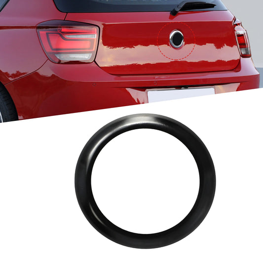 1Pcs Car Logo Frame Trim Sticker Black Rear Boot Badge Ring Cover For BMW 1 SERIES F20 F21 2011-2019 Models Car External Parts