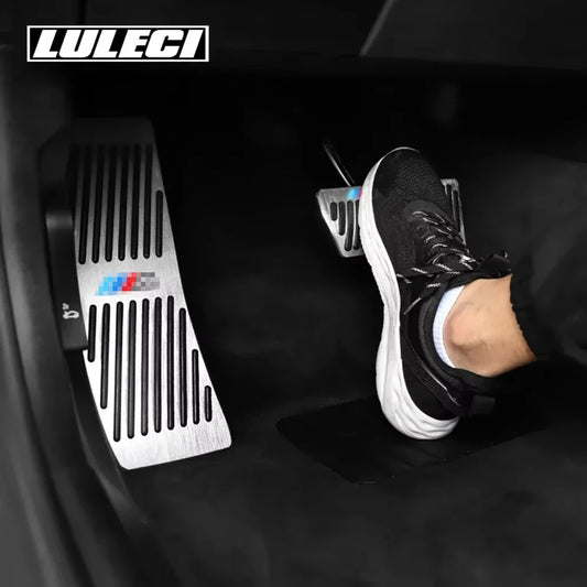 LULECI for BMW 3 Series E90 E91 E92 E93 E84 Foot Rest Fuel Brake Non-slip Gas Pedal Pads Covers Car Accessories