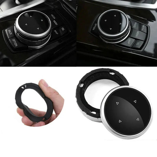 Car Multimedia Big Knob Covers Button Trim Control For BMW F10 F20 F30 IDrive