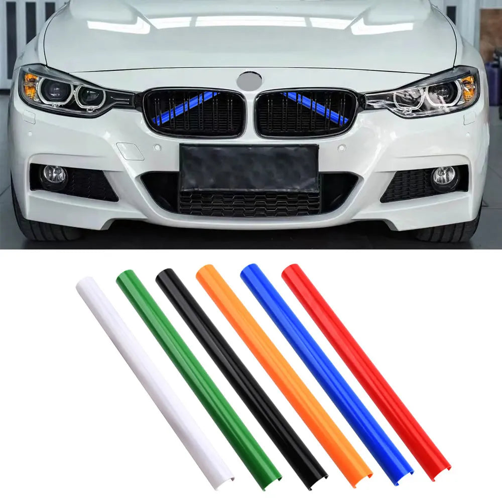 BMW Front Grille Bar V Brace Wrap For BMW 1/2/3/4/5/6 Series X1X2X3X4X5 GT3/5 Garnishing Tube Decorative Trim Molding Fit