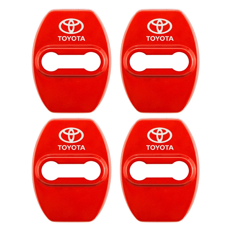 4PCS Car Door Lock Cover Case For Toyota chr Corolla Camry rav4 Yaris hilux prius avensis auris Prado verso fortuner Accessories