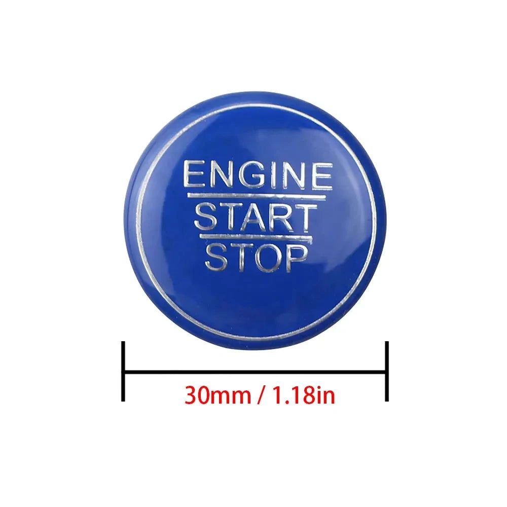 Automotive Interior Stickers New Aluminium Alloy Engine Button Cover Ring Trim for Toyota Camry 2018 Car Styling Accessories