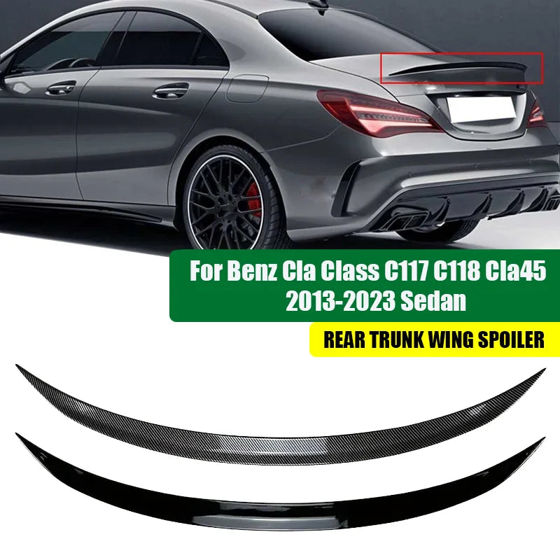 Rear Wing Spoiler Mercedes Benz CLA Class C117 C118 CLA200 CLA260 CLA45 AMG 2013-2023 Car Rear Spoiler Lip Exterior Parts