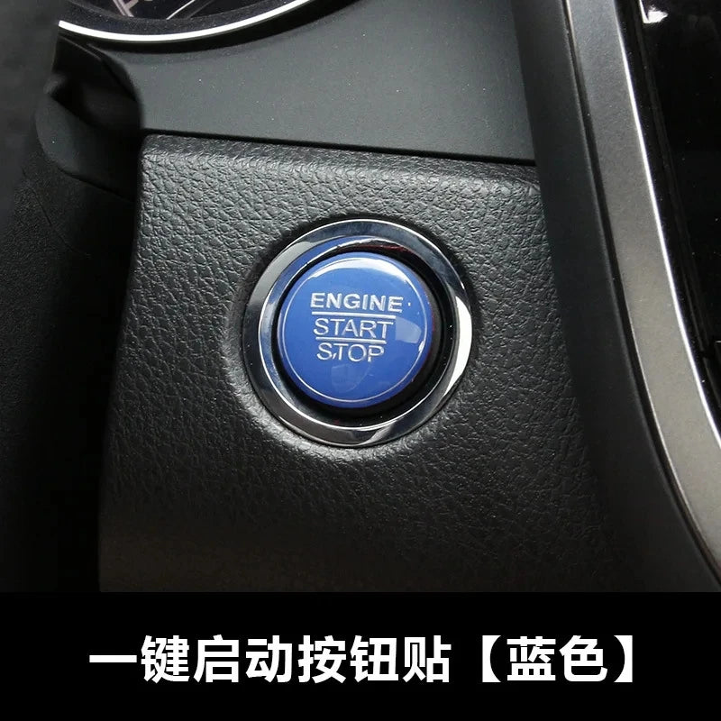 Automotive Interior Stickers New Aluminium Alloy Engine Button Cover Ring Trim for Toyota Camry 2018 Car Styling Accessories