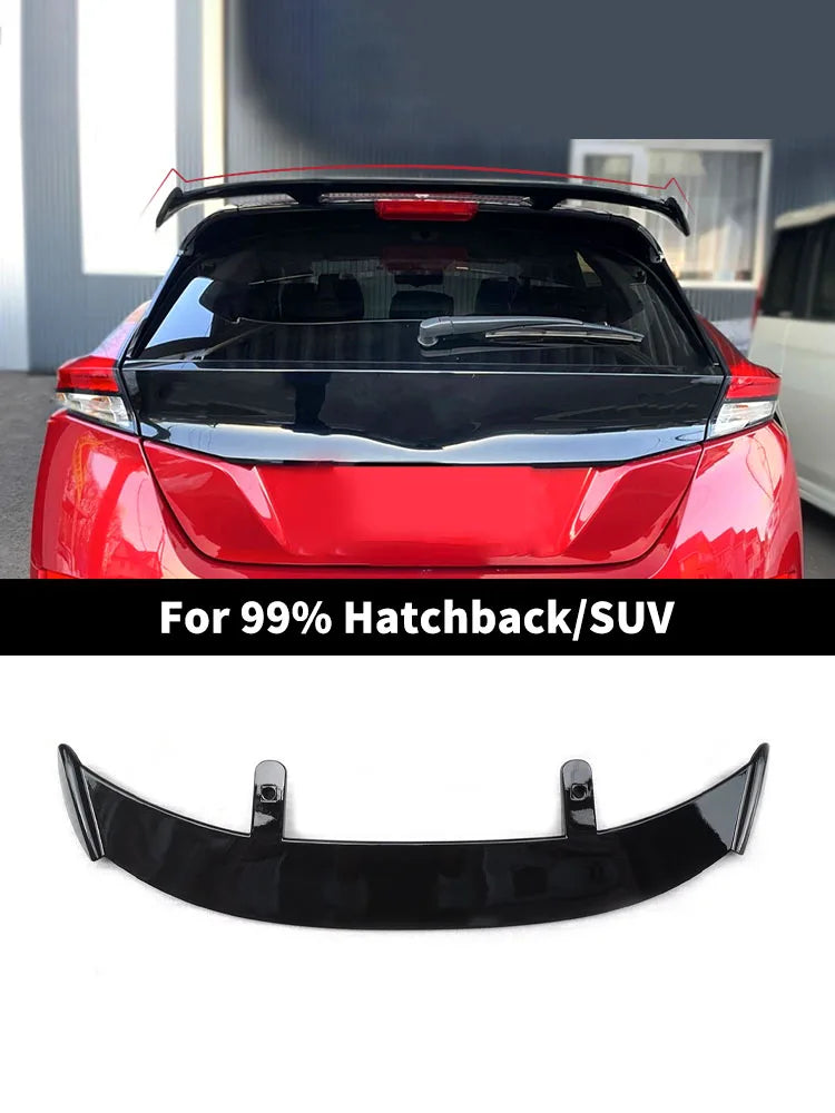 Hatchback SUV Cars Rear Roof Trunk Lid Spoiler Wings 130CM Universal Fit Mostly Vehicle ABS Black Carbon White Accessories Parts