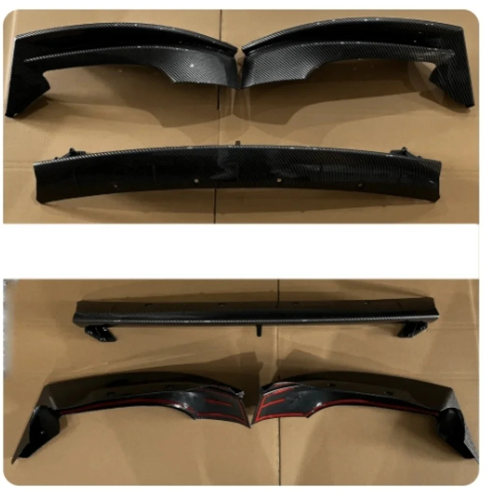 Front Bumper Front Lip Front Shovel kit Compatible for Tesla Model 3 2017-2023 & Model Y 2017-2024,Body Spoiler Splitter kit