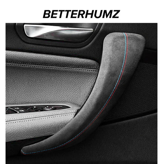 Made of Alcantara Wrap For BMW F20 Series 1 Car Interior Door Pull Handle Strip Armrest Panel Trim Covers Tuning Accessories