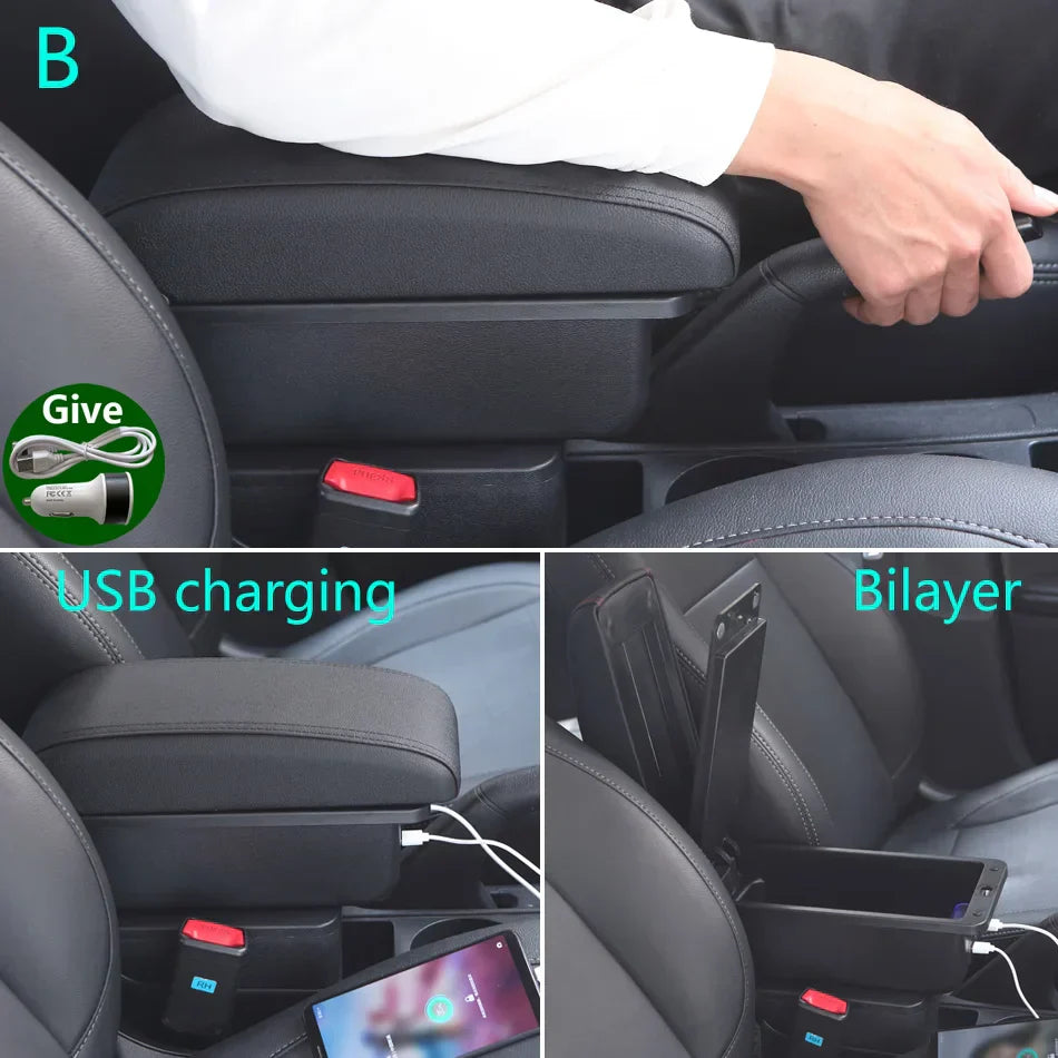 Ford Fiesta Armrest box from velocity modification store