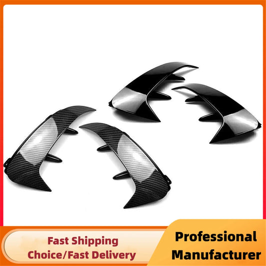 Car Rear Bumper Trim Lip Spoiler For Mercedes Benz A Class W177 A180 A200 A220 AMG Hatchback 2018-2023 Fender Canard Stickers