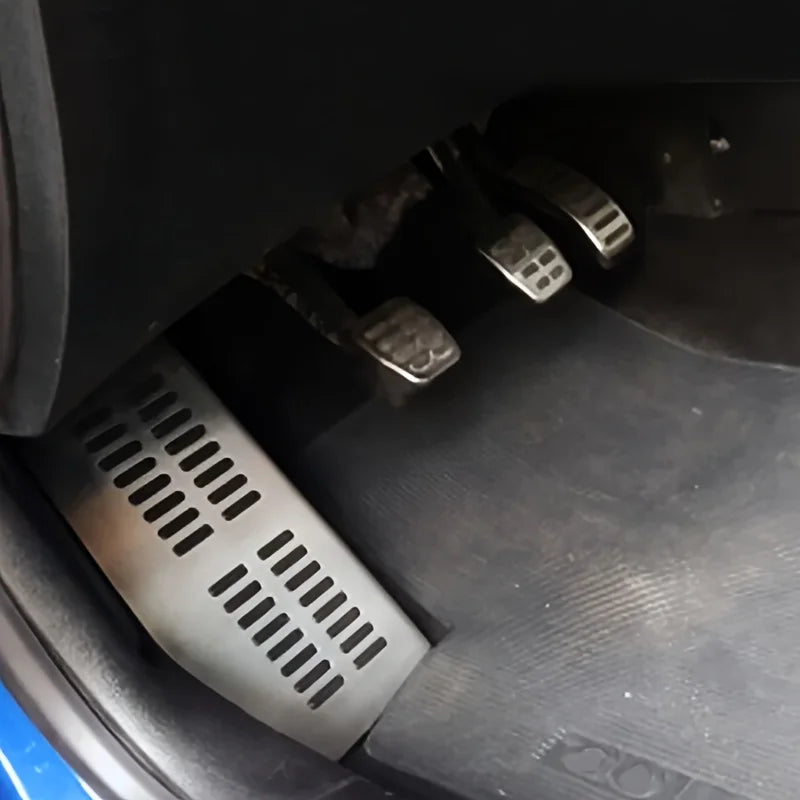 FOR Volkswagen Polo VW Golf 4 Bora Beetle RSi GTI R32 Audi A3 SEAT Car Pedal Stainless Steel Pad Foot Rest Car Styling