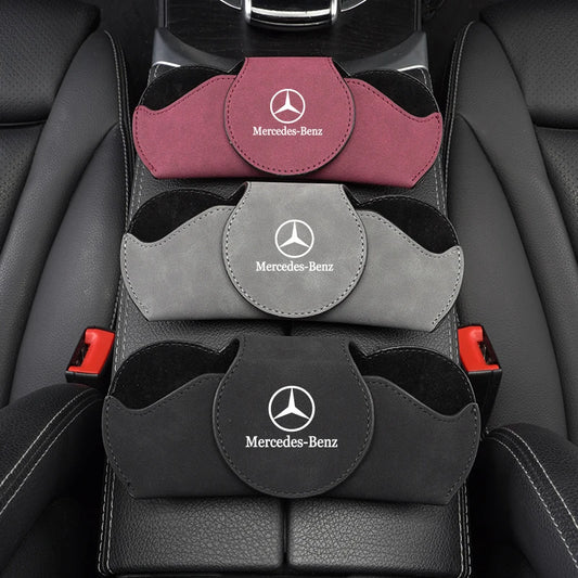 Car Logo Glasses Case Sun Visor Sunglasses Card Organizer Box For Mercedes Benz AMG W203 W206 W220 W205 W211 W212 W201 W210 W108