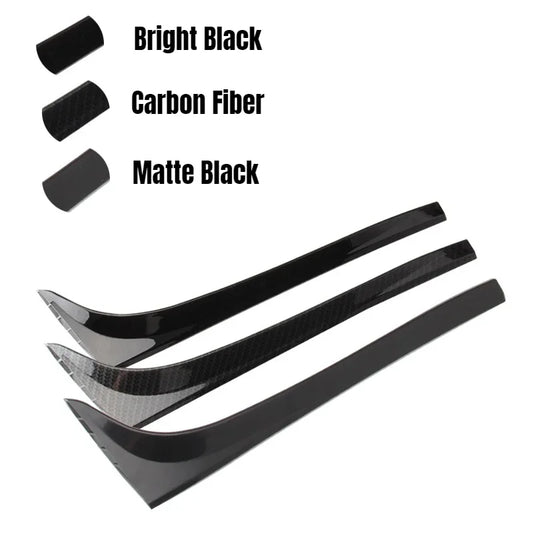 2pcs For VW Golf 7 7.5 MK7 MK7.5 2014-2018 Glossy Black ABS Rear Window Side Trunk Spoiler Canard Canards Splitter Accessories