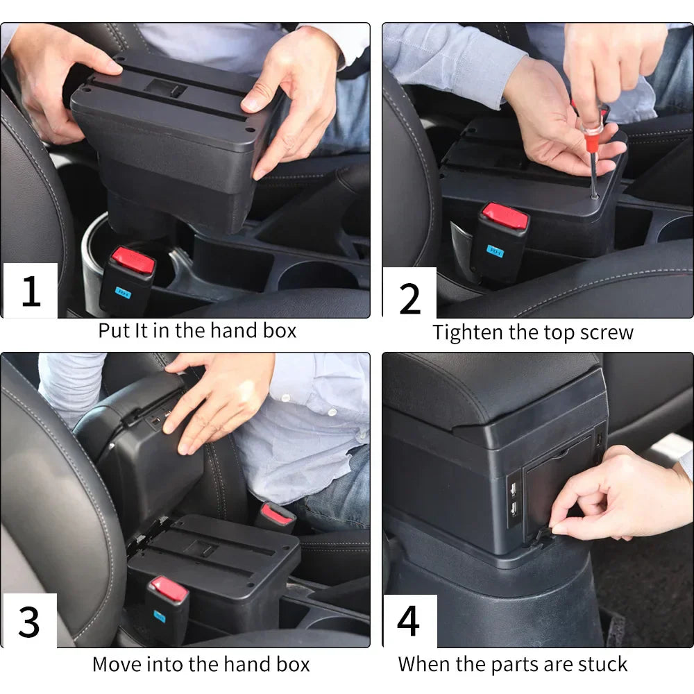 Ford Fiesta Armrest box from velocity modification store
