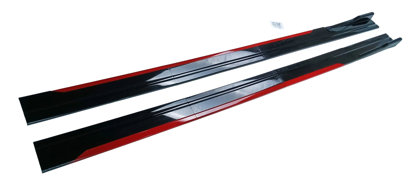 Universal Car Side Skirt 8 Pcs Winglet Splitters Lip Side Spoiler For BMW For Audi For VW For Honda For Benz