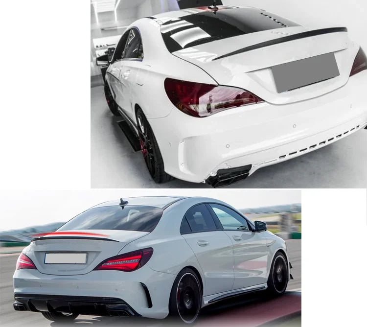 Rear Wing Spoiler Mercedes Benz CLA Class C117 C118 CLA200 CLA260 CLA45 AMG 2013-2023 Car Rear Spoiler Lip Exterior Parts