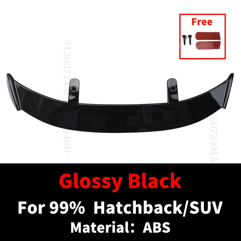 Hatchback SUV Cars Rear Roof Trunk Lid Spoiler Wings 130CM Universal Fit Mostly Vehicle ABS Black Carbon White Accessories Parts