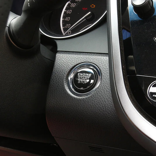 Automotive Interior Stickers New Aluminium Alloy Engine Button Cover Ring Trim for Toyota Camry 2018 Car Styling Accessories