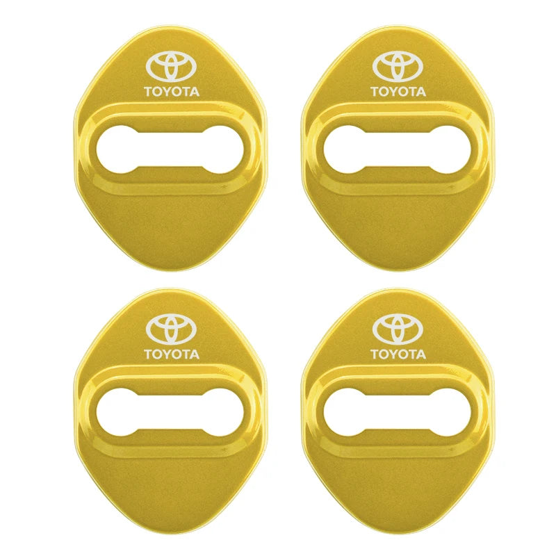 4PCS Car Door Lock Cover Case For Toyota chr Corolla Camry rav4 Yaris hilux prius avensis auris Prado verso fortuner Accessories
