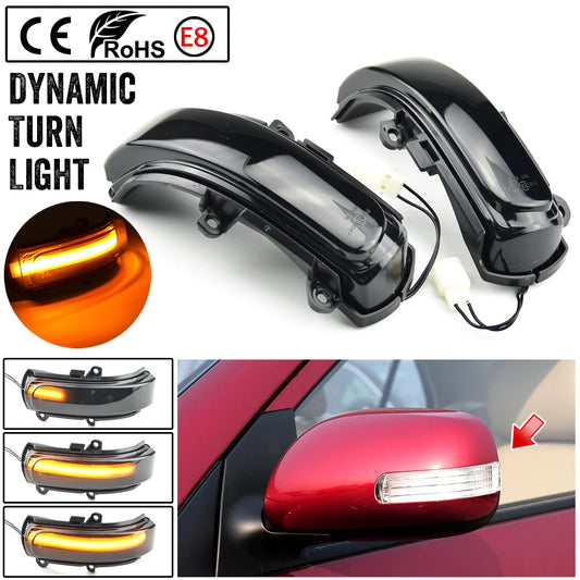 2pcs For Toyota COROLLA ZELAS REIZ AURIS Scion Car LED Dynamic Turn Signal Indicator Sequential Side Mirror Light Lamp