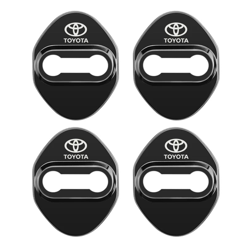 4PCS Car Door Lock Cover Case For Toyota chr Corolla Camry rav4 Yaris hilux prius avensis auris Prado verso fortuner Accessories