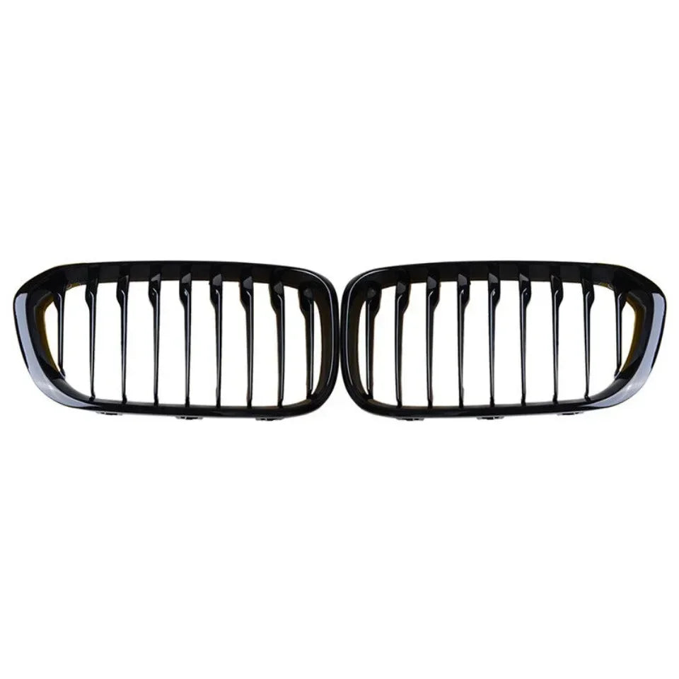 XVIP 1 Pair Front Grilles For BMW 1 Series F20 F21 2012-2019 Gloss Black Kidney Grill Replacement Racing Front Bumper Grilles