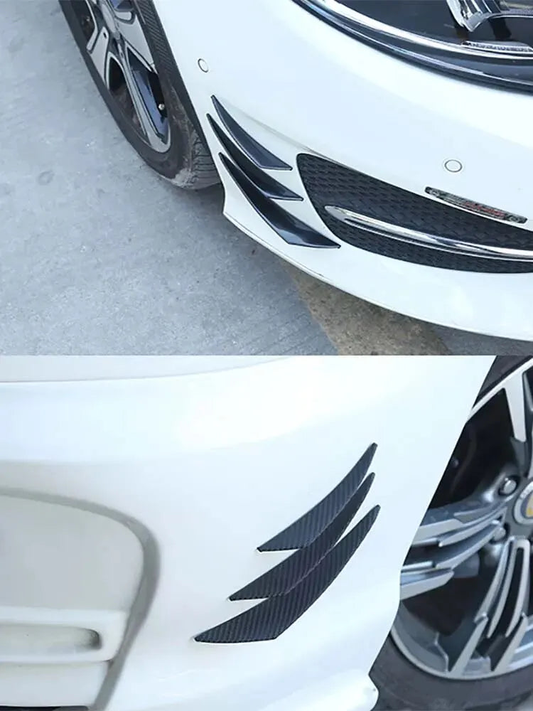 Automotive Universal Modification Wind Blade Carbon Fiber Pattern Bumper Wind Blade Carbon Fiber Modification Front Bumper Spoil