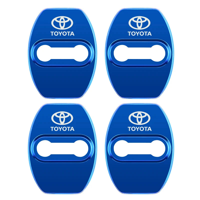 4PCS Car Door Lock Cover Case For Toyota chr Corolla Camry rav4 Yaris hilux prius avensis auris Prado verso fortuner Accessories