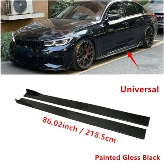 Universal Car Side Skirt 8 Pcs Winglet Splitters Lip Side Spoiler For BMW For Audi For VW For Honda For Benz