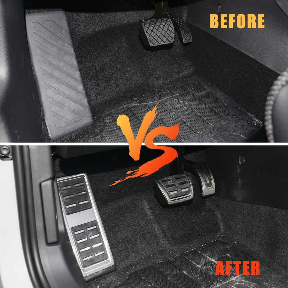 Stainless Steel Pedal Cover for Volkswagen VW Golf 7 8 GTi MK7 Polo A05 Passat B8 Skoda Kodiaq Rapid Octavia 5E 5F A7 2014-2023