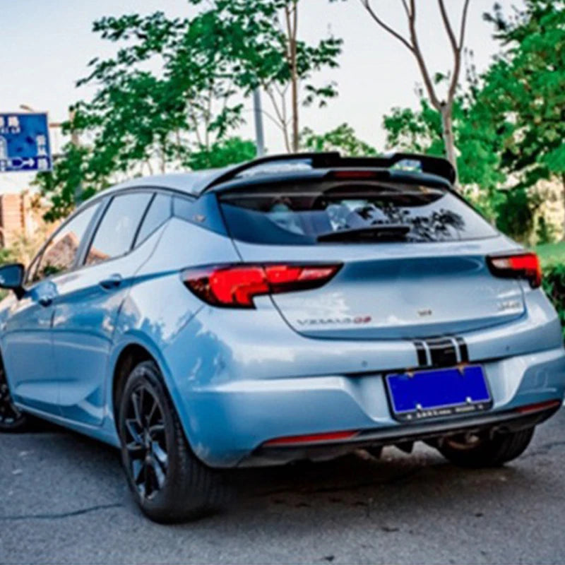 Universal Car Rear Bumper Lip ABS Double Wing Rear Shark Chassis Fin Style Curved Bumper Lip Diffuser Anti-collision 2 in 1
