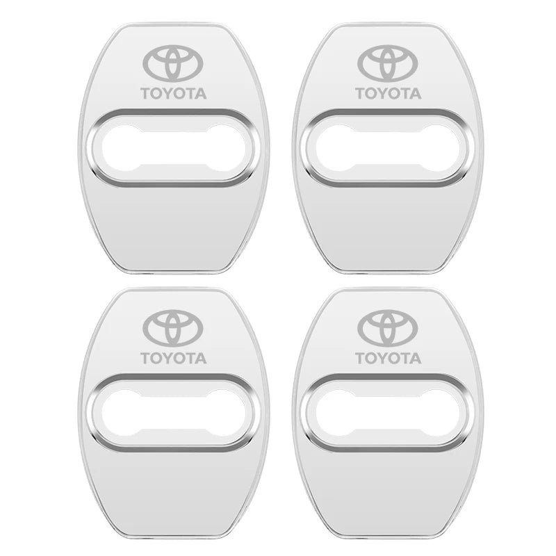 4PCS Car Door Lock Cover Case For Toyota chr Corolla Camry rav4 Yaris hilux prius avensis auris Prado verso fortuner Accessories