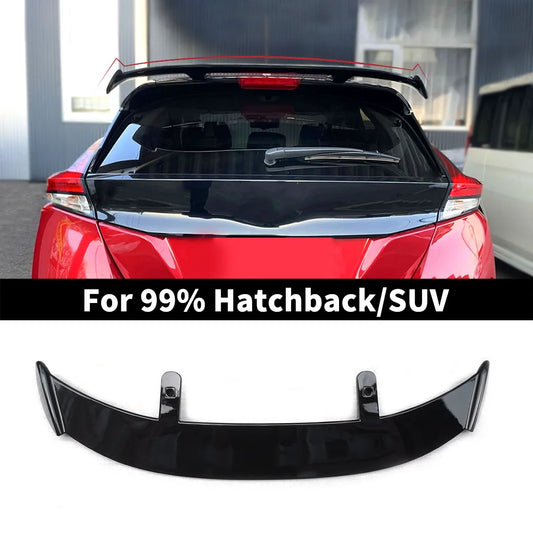 Hatchback SUV Cars Rear Roof Trunk Lid Spoiler Wings 130CM Universal Fit Mostly Vehicle ABS Black Carbon White Accessories Parts