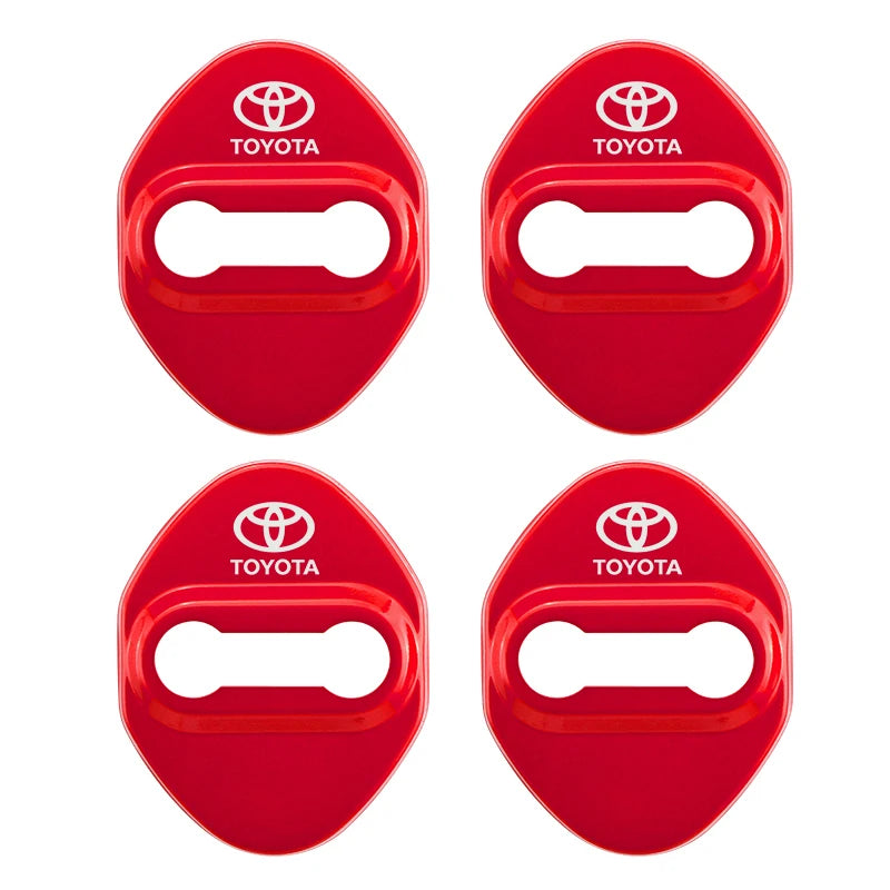 4PCS Car Door Lock Cover Case For Toyota chr Corolla Camry rav4 Yaris hilux prius avensis auris Prado verso fortuner Accessories