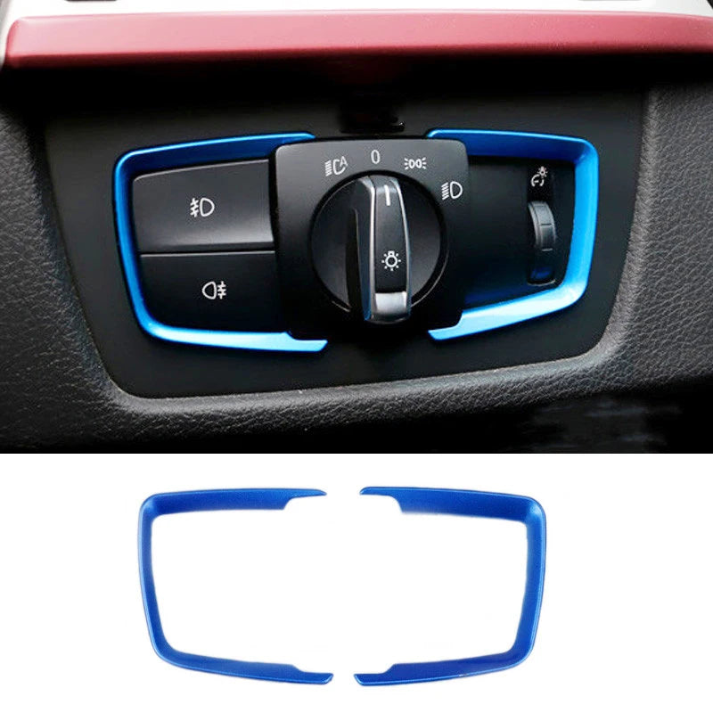ABS Car Headlight Adjustment Switch Frame Trim Sticker Fit For BMW 1 2 3 4 Series F30 F31 F32 F34 F20 F21 F36 X5 F15 X6 F16