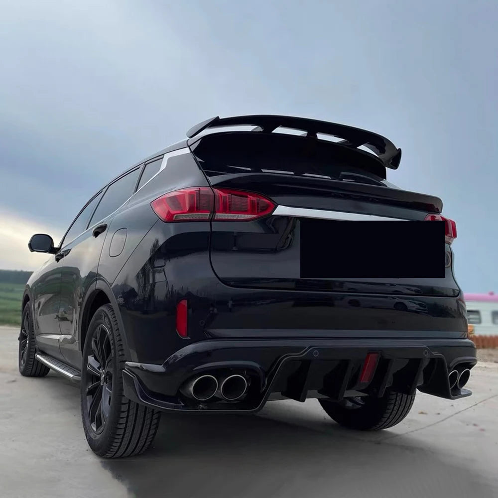 Hatchback SUV Cars Rear Roof Trunk Lid Spoiler Wings 130CM Universal Fit Mostly Vehicle ABS Black Carbon White Accessories Parts