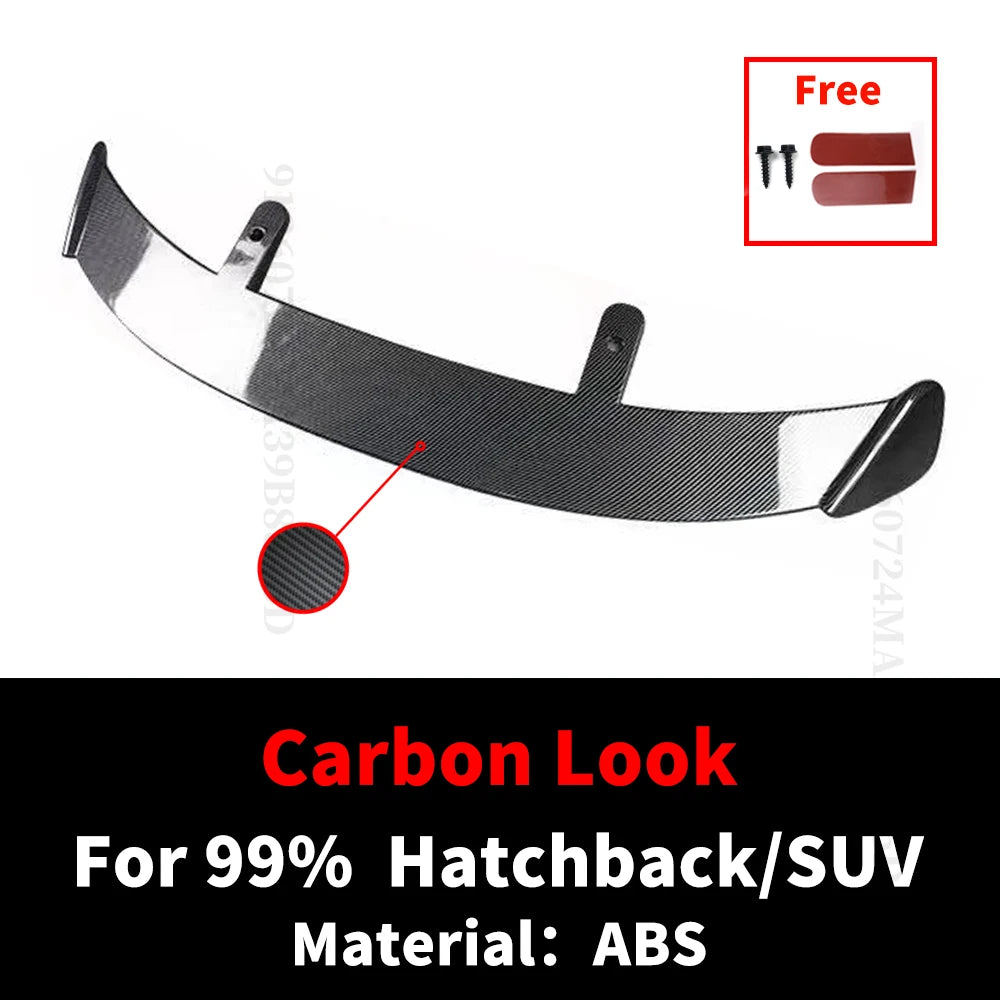 Hatchback SUV Cars Rear Roof Trunk Lid Spoiler Wings 130CM Universal Fit Mostly Vehicle ABS Black Carbon White Accessories Parts