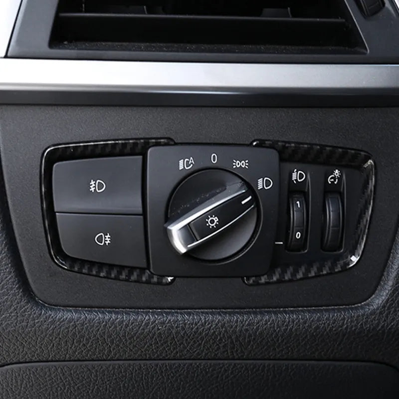 ABS Car Headlight Adjustment Switch Frame Trim Sticker Fit For BMW 1 2 3 4 Series F30 F31 F32 F34 F20 F21 F36 X5 F15 X6 F16