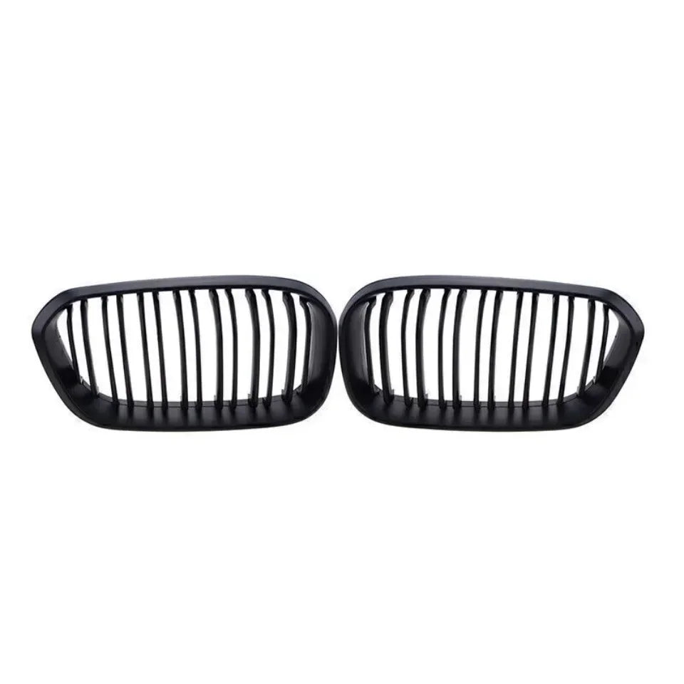 XVIP 1 Pair Front Grilles For BMW 1 Series F20 F21 2012-2019 Gloss Black Kidney Grill Replacement Racing Front Bumper Grilles