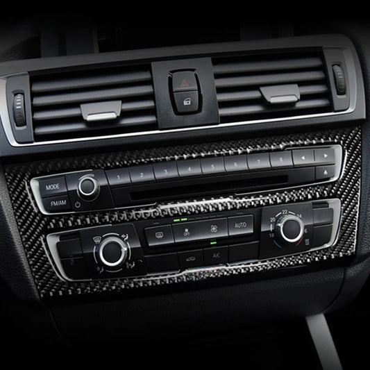 For BMW 1 2 Series F20 F21 F22 F23 Carbon fiber Car Control CD Panel Cover Trim Air conditioning Outlet Frame Decoration Sticker