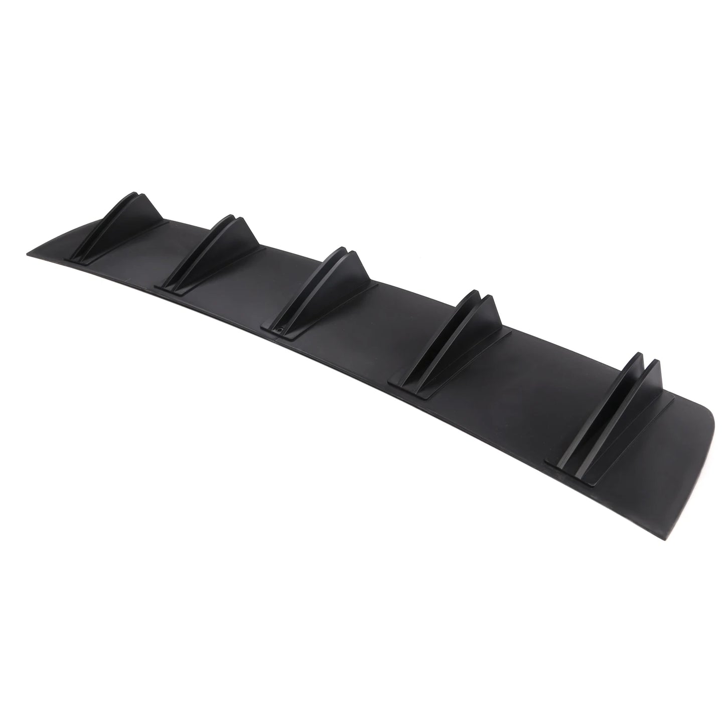 Universal Car Rear Bumper Lip ABS Double Wing Rear Shark Chassis Fin Style Curved Bumper Lip Diffuser Anti-collision 2 in 1