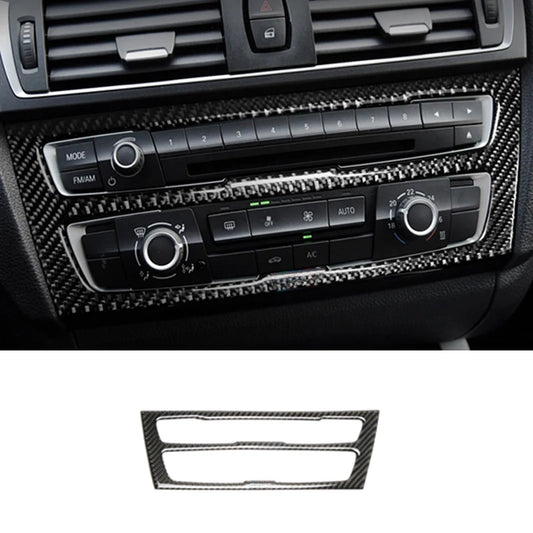 For BMW 1 2 Series F20 F21 F22 F23 Carbon fiber Car Control CD Panel Cover Trim Air conditioning Outlet Frame Decoration Sticker