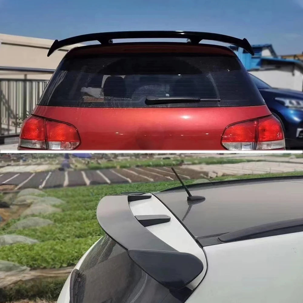 Hatchback SUV Cars Rear Roof Trunk Lid Spoiler Wings 130CM Universal Fit Mostly Vehicle ABS Black Carbon White Accessories Parts