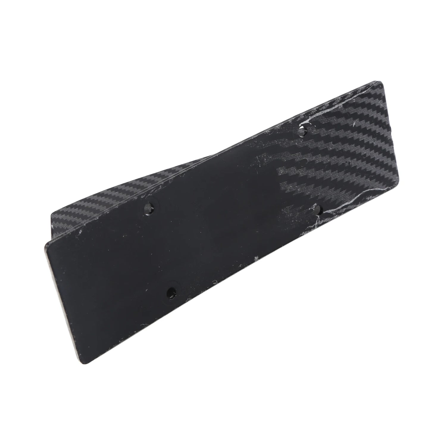 Universal Car Rear Bumper Lip ABS Double Wing Rear Shark Chassis Fin Style Curved Bumper Lip Diffuser Anti-collision 2 in 1
